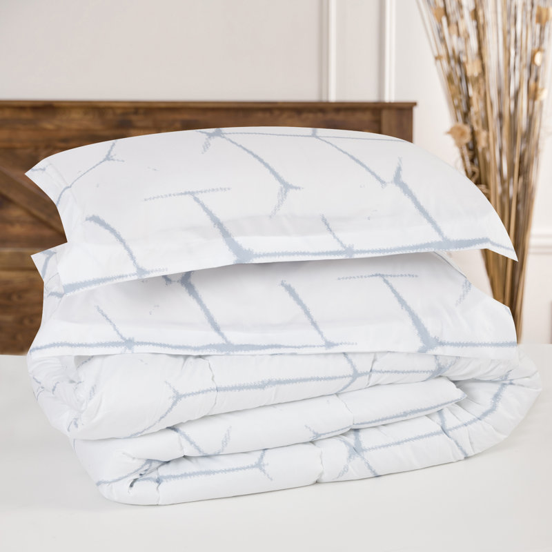Ensemble d'édredon en microfibre 3 pièces Chanasya, Édredon pour grand lit + 2 taies décoratives