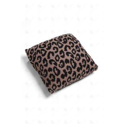 Leopard Pattern Luxury Soft Cushion Cover - COFFEE
