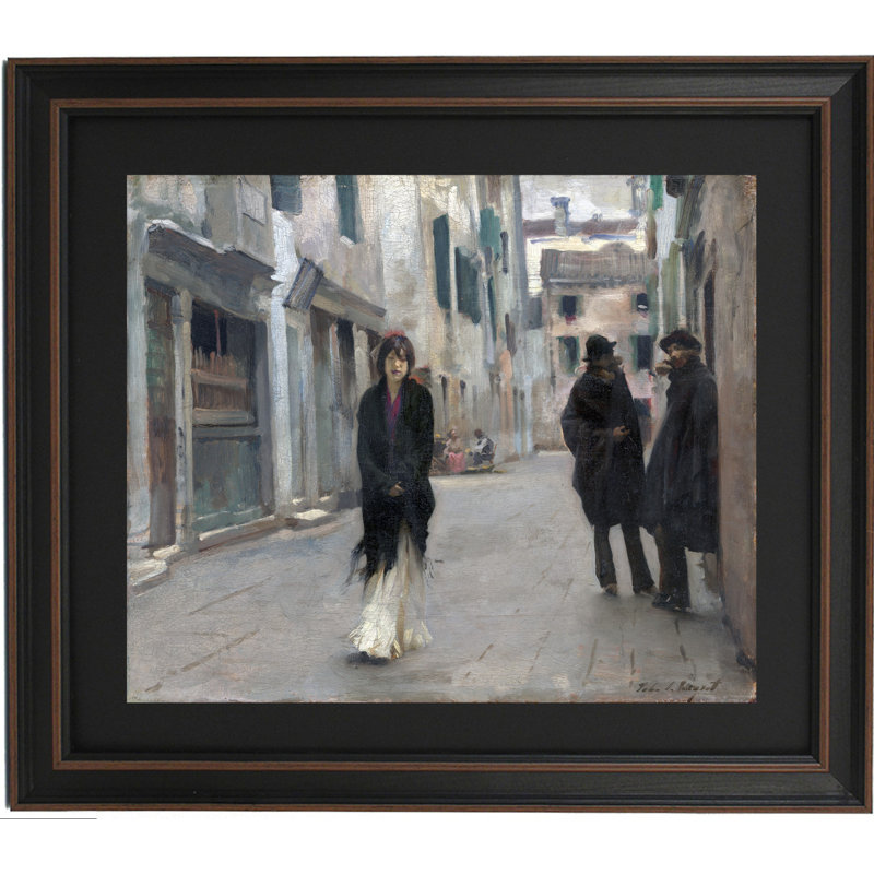 Rue à Venise par John Singer Sargent, H 21 po x l 24 po