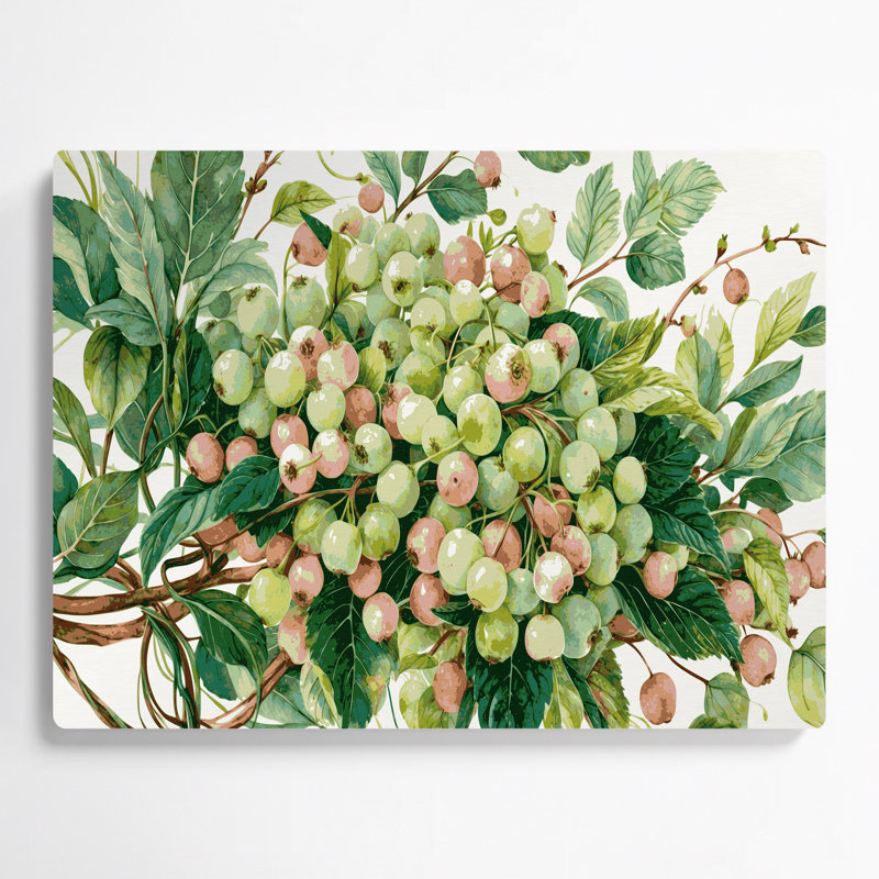 Art mural en métal «Fruit gooseberry», H 11 po x l 14 po