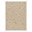 Tapis floral beige / brun lavable à la machine avec envers antidérapant-2136100004
