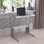 Bureau d'ordinateur l 28 po avec tablettes supérieures et inférieures