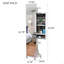 Armoire à bijoux pleine grandeur à miroir pivotant à 360 °