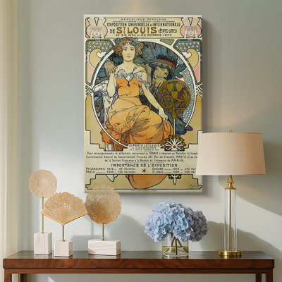 Exposition universelle et internationale de Saint-Louis, 1904 - Toile tendue avec châssis par Alphonse Mucha