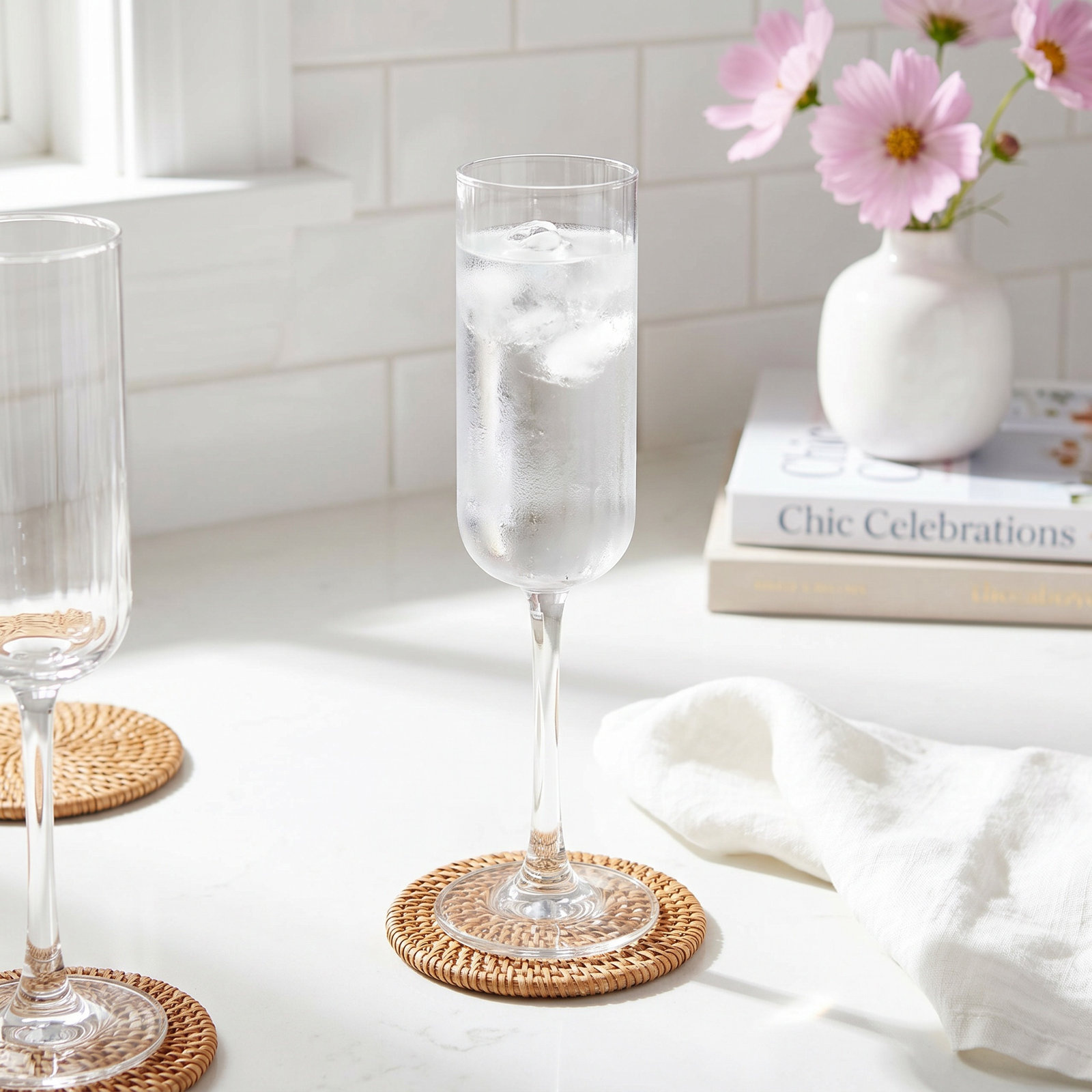 Paneled Ribbed Champagne Flute