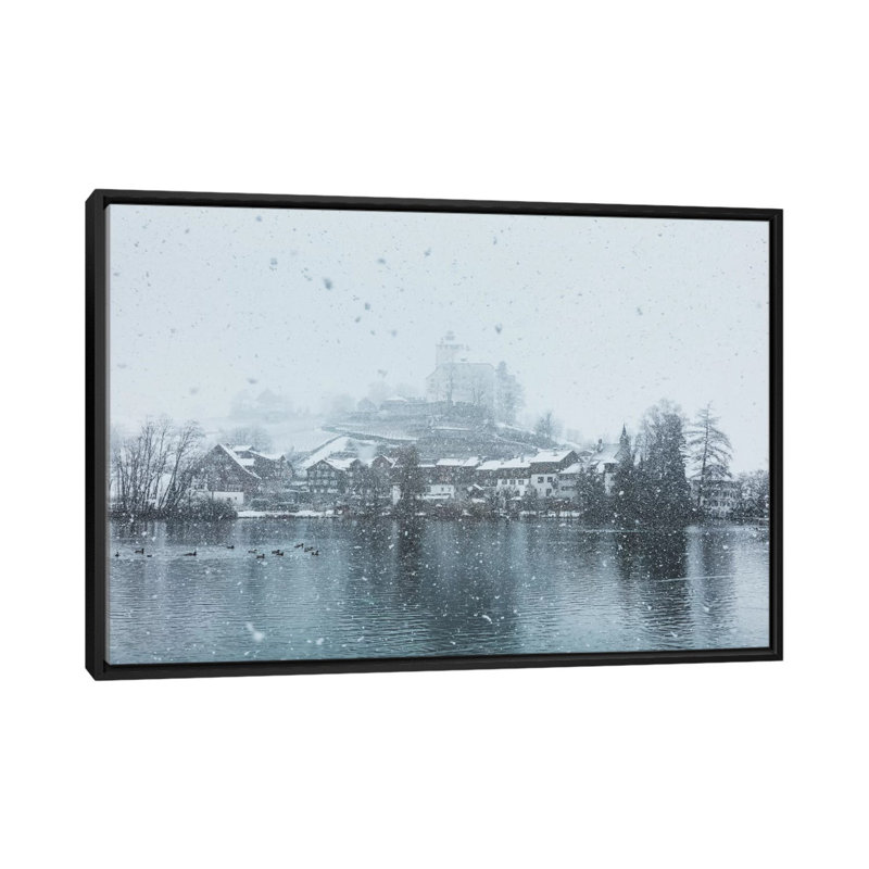 «Buchs, Suisse» par Luke Anthony Gram, impression sur toile tendue, Toile avec cadre noir, H 18 po x l 26 po x P 1,5 po