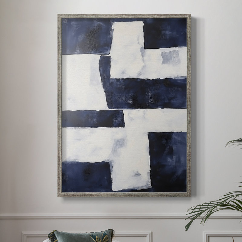 Reproduction encadrée ABSTRACT Series Dccxxxxi - bois massif, H 30 po x l 24 po