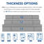 Matelas hybride à ressorts ensachés 12 po avec support 7 zones Alwyn Home-1445640499-1448868738