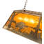 Luminaire suspendu linéaire pour table de billard 9 lumières Old Forge