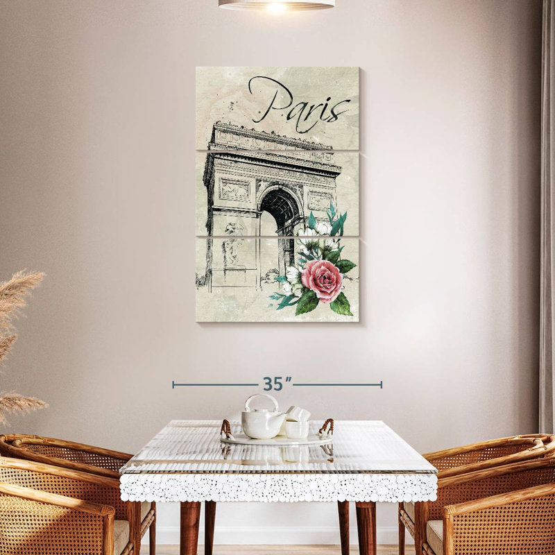 Lilie Champs-Elysees Paris Floral, H 45 po x l 28 po