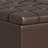 Harrison 40"W Upholstered Large Square Coffee Table Storage Ottoman with Split Lift Top-105374283