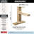 Delta Velum Brushed Gold Bathroom Faucet, Single Hole Bathroom Sink Faucet for Vanity, Metal Push-Pop Drain Assembly, Champagne Bronze-93657129