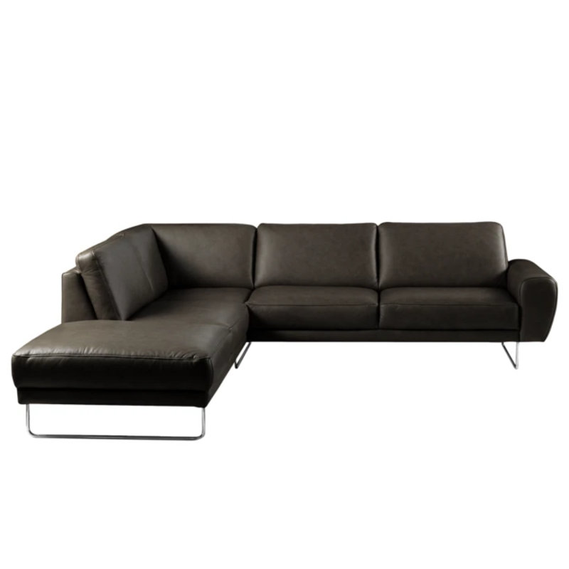 Edeltrud 5 Seater Corner Sofa , Left Hand Facing, Noir