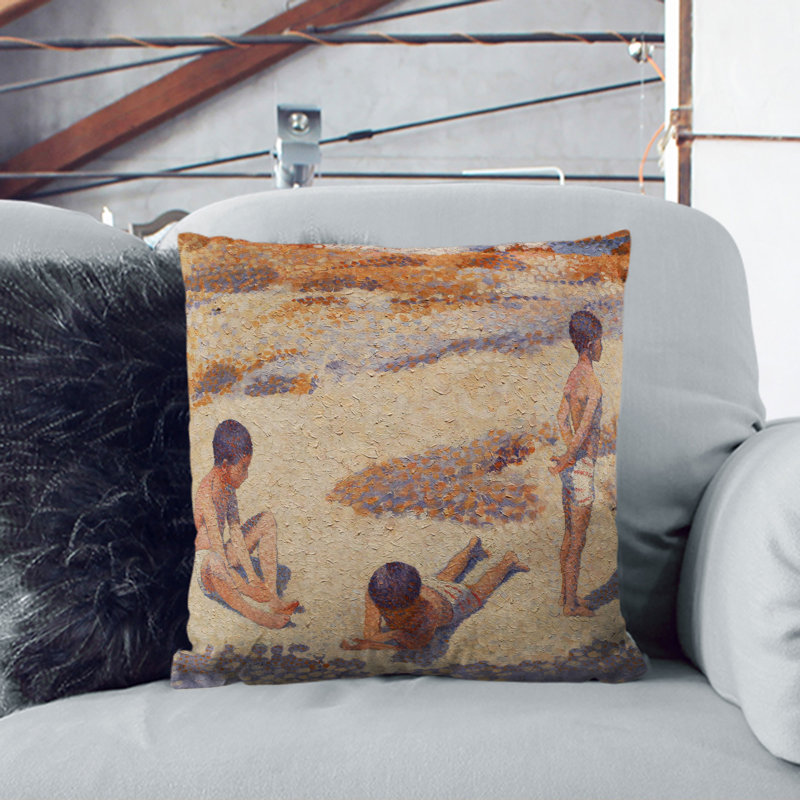 The Beach at Cabasson Scatter Cushion, 40cm H x 40cm W x 15cm D