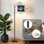 Lampe sur pied à arc avec abat-jour réglable Aurores boréales multicolores, lampe sur pied Aurora