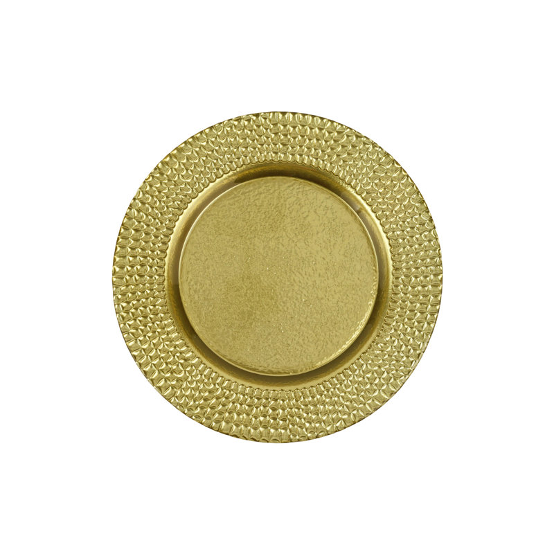 Pelli Glass Salad Plate, Gold