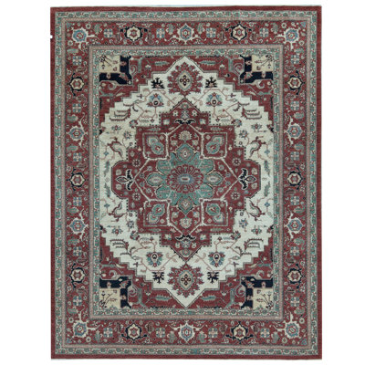 Tapis rouge de haute qualité noué à la main Sultanabad
