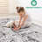 Non-Shedding 5X7 Cream/Brown Abstract Area Rug - Stain , Adorns Living Room, Bedroom, Dining, Home Non-Shedding, Fits Office-1331210280