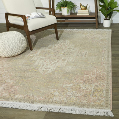 Hyldeburg Oriental Recycled Cotton Area Rug