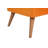 Stylish Orange Pouffe with Solid Fir Wood Frame, 16.1 x 17.3 x 16.1 inches | 100% Polyester Easy Clean Fabric, 32 DNS Foam for Comfort | Modern Accent for Living Room, Bedroom, or Office Decor-2110432053