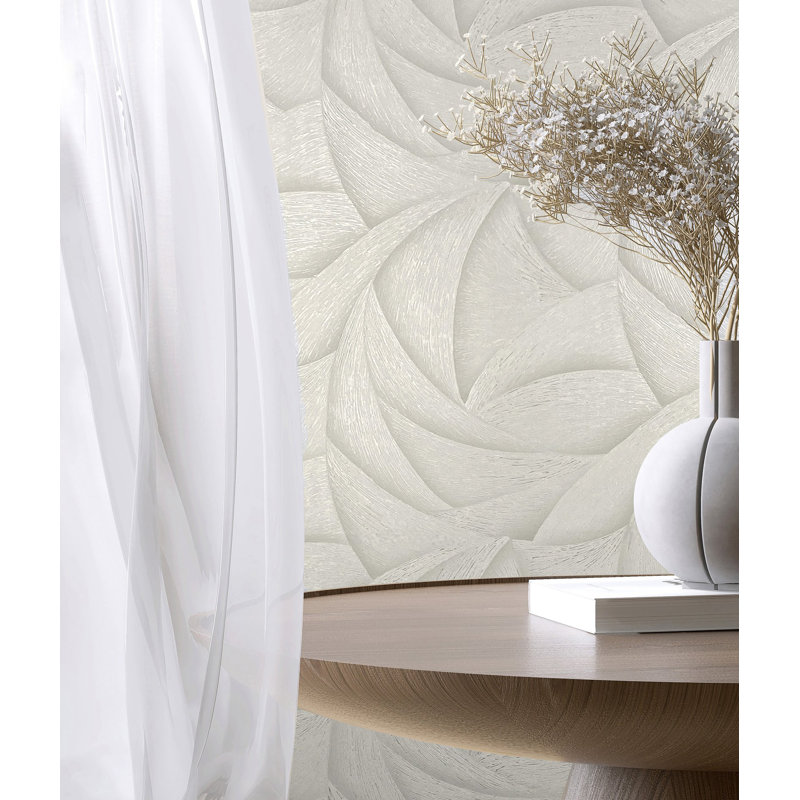 Galerie Odyssey Wave Pattern Wallpaper, White