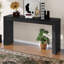 Console avec foyer en placage de bois-910837732