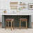Bartonville Counter & Bar Solid Wood Backless Stool with Upholstered Seat-14840104-97594626