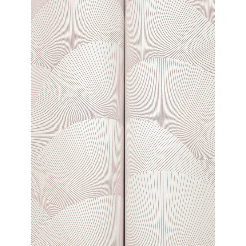 Papier peint coquille du matin, Rose