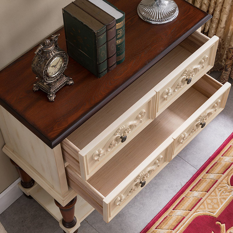 Commode d'appoint Siwar, Beige / brun