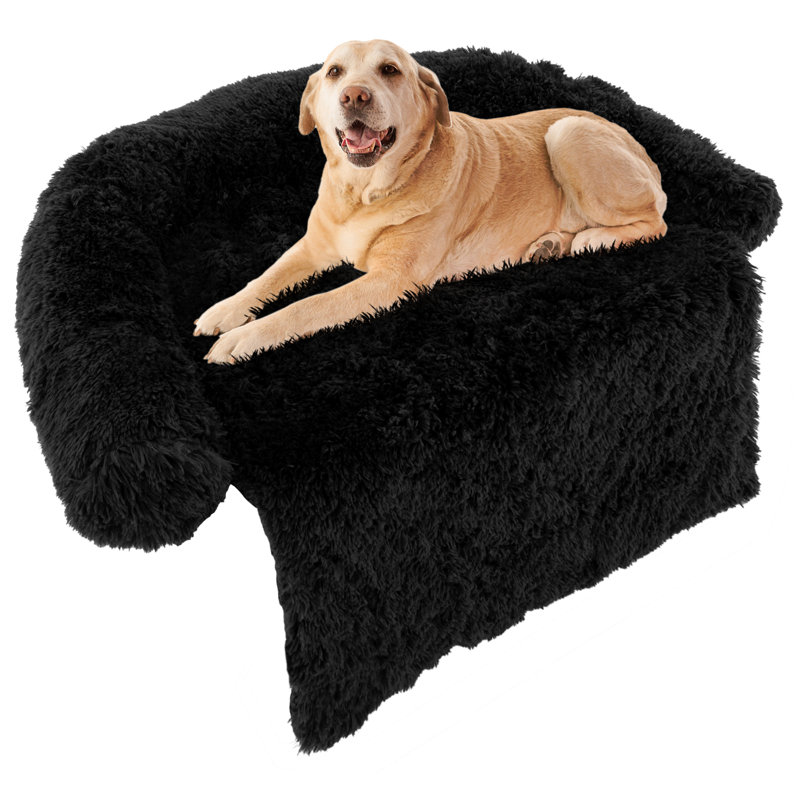 Arrigo Carpet Pet Bed, Black, 18cm H x 120cm W x 115cm D
