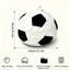Pouf sphérique en peluche de soccer, pouf en peluche courte avec poignée de transport intégrée pour la chambre et le salon