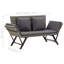 Banc de jardin en acier Eltje-324616186