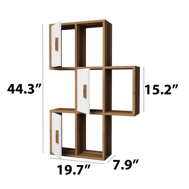 Floating Shelf, Brown/White