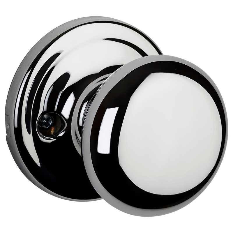 Hancock Single Dummy Door Knob, Polished Chrome