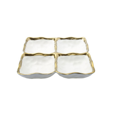 Charlton Home® Haddington Porcelain Divided Serving Dish