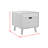 Cimahi Square Smart End table in Black