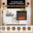 58" TV Stand For Tvs Up To 65'' With 18" Electric Fireplace Included-2133167033