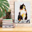 Art mural sur toile Epic Graffiti «Watercolor Cat On Table B» par Jean Plout-110881315