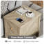 Table de bout à 3 tiroirs avec rangement Laquania