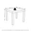 Azizi Homey 2 Piece Square Amber Pine Side Table Set