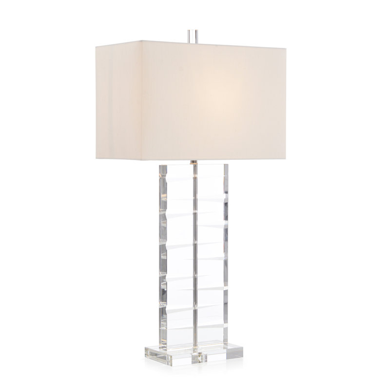 Lampe de table en cristal taillé