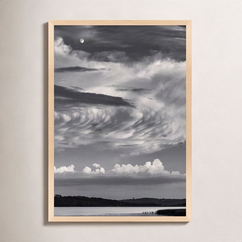 «Garden Sign» par Peter Dusek - photographie encadrée sur papier, H 20 po x l 14 po x P 1,25 po, Cadre brun
