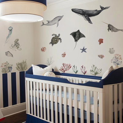 Autocollants muraux animaux marins