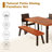 Robledo 6 - Person Acacia Solid Wood Patio Dining Set Umbrella Hole Included Rectangular Table