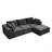 108.3*68.9"Modular Sectional Sofa Seat,Upholstered Compressed Couch