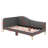 Upholstered Daybed With Headboard And Armrest, Support Legs-1429601898