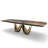 Ezio Walnut Solid Wood Top Dining Table-102316844