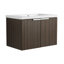 Meuble-lavabo luxueux avec lavabo élégant et espace de rangement abondant