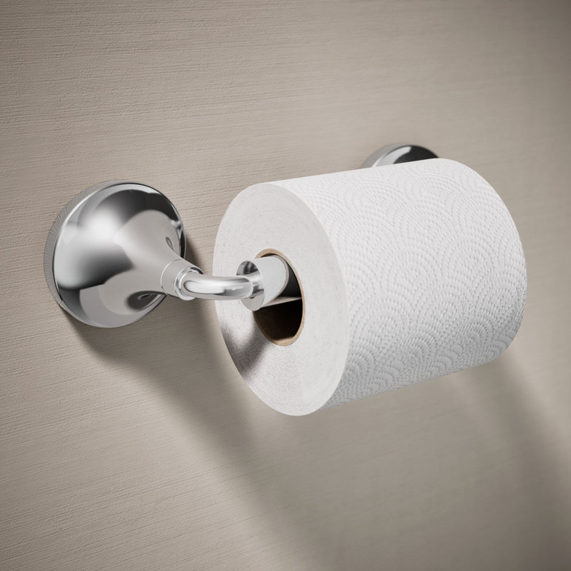 Porte-papier hygiénique pivotant Tone, Chrome poli