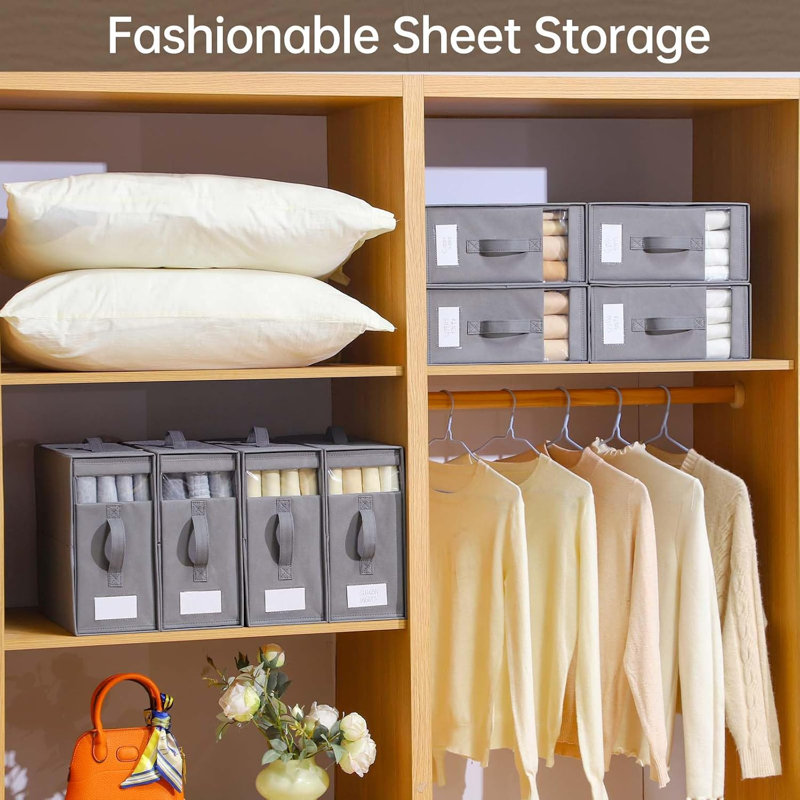4-pack Foldable Sheet Organizers With Window